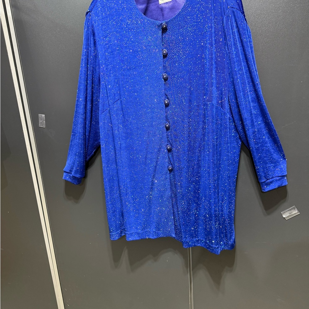 Royal Blue Sparkle Blouse